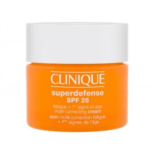 Clinique Superdefense Multi-Correcting SPF25 50 ml denní pleťový krém na velmi suchou pleť; na suchou pleť; na dehydratovanou pleť; proti vráskám