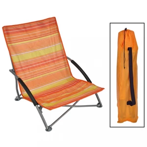 Skládací plážové křeslo oranžová Dekorhome,Skládací plážové křeslo oranžová Dekorhome