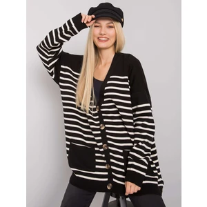 Black button-up sweater