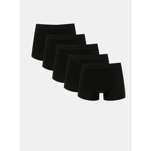 Jack&Jones 5 PACK - pánské boxerky JACTONE 12176266 Black L