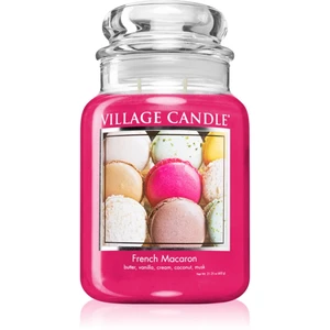 Village Candle French Macaroon vonná svíčka (Glass Lid) 602 g