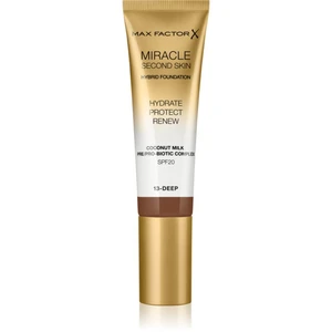 Max Factor Miracle Second Skin hydratačný krémový make-up SPF 20 odtieň 13 Deep 30 ml