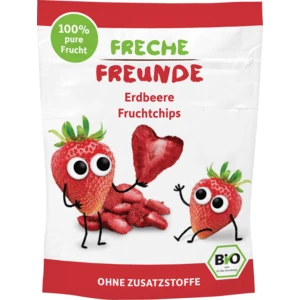 FRECHE FREUNDE BIO Chipsy ovocné Jahoda 12 m, 12 g