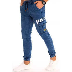 Men's denim joggers blue UX2992