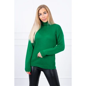 Sweater with a turtleneck light green