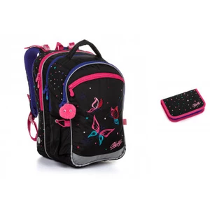 Školní batoh s motýlky Topgal COCO 20004 G,Školní batoh s motýlky Topgal COCO 20004 G