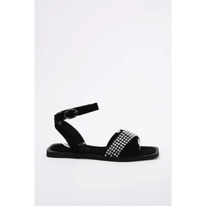 Trendyol Silver Stone Women Sandals