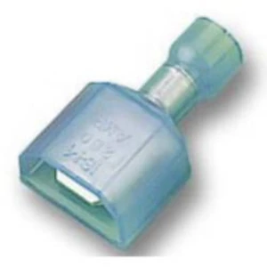 Faston konektor TE Connectivity 3-520107-2 6.3 mm x 0.8 mm, 180 °, úplne izolované, modrá, 1 ks