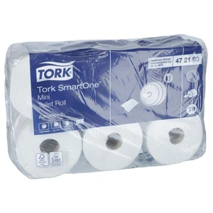 Tork SmartOne Mini T9 - toaletní papír - 2vrstvý, 620 útržků, návin 111,6 m, 12 ks