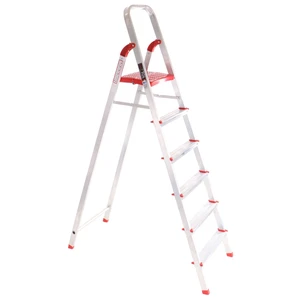 Schůdky hliníkové skládací ALU STEPS 6, 6 stupňů, nejvyšší schůdek 130 cm, nosnost 120 kg