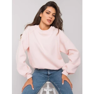 RUE PARIS Light pink smooth sweatshirt