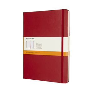 MOLESKINE Zápisník tvrdý linajkovaný červený XL (192 strán)