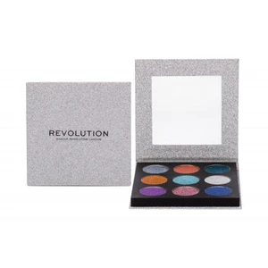 Makeup Revolution Pressed Glitter Palette paletka lisovaných trblietok odtieň Illusion 10.8 g