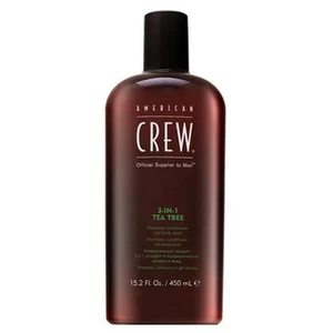 American Crew Hair & Body 3-IN-1 Tea Tree šampón, kondicionér a sprchový gél 3 v 1 pre mužov 450 ml