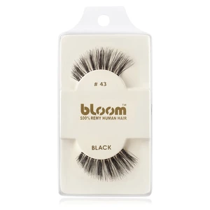 Bloom Natural nalepovacie mihalnice z prírodných vlasov No. 43 (Black) 1 cm