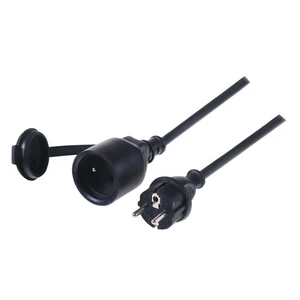 Kábel predlžovací Solight 1 zásuvka, 20m, 3 x 1,5mm2, gumová (PS32) čierny Solight prodlužovací přívod - spojka, 1 zásuvka, 20m, 3 x 1,5mm2, gumová, č