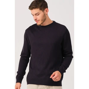 V0230 DEWBERRY MEN'S SWEATER-LACİVERT