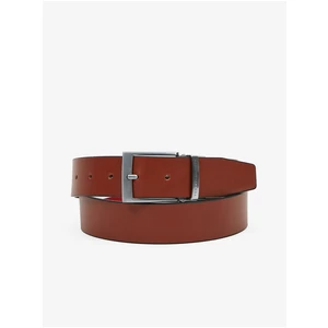 Brown Men's Leather Double-Sided Belt Tommy Hilfiger - Men's