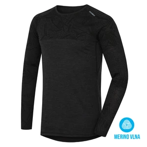 Men's thermal T-shirt HUSKY Merino black