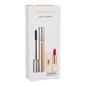 Yves Saint Laurent Volume Effet Faux Cils darčeková kazeta riasenka 7,5 ml + rúž Rouge Pur Couture 1,3 ml 1 Le Rouge 01 Black objemová riasenka