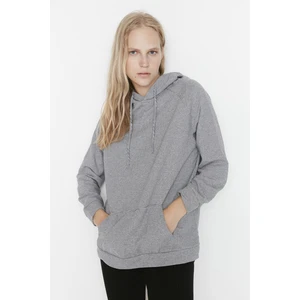 Trendyol Sweatshirt - Gray - Regular fit