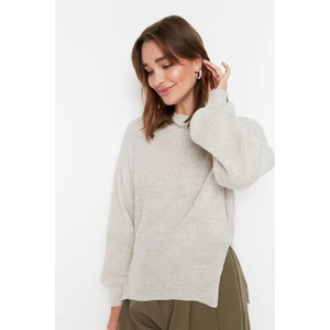 Trendyol Sweater - Beige - Regular fit