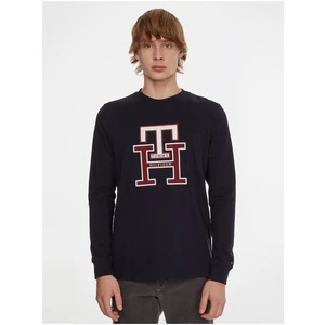 Tmavě modré pánské tričko Tommy Hilfiger - Pánské