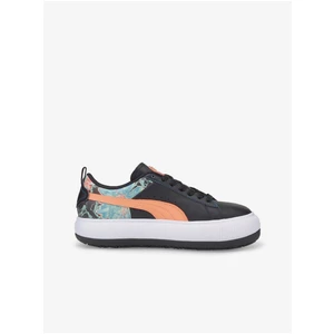 Black Women's Leather Sneakers Puma Mayu - Women