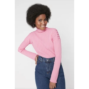 Trendyol Sweater - Pink - Slim fit