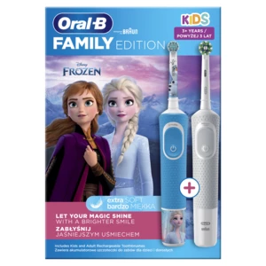 Oral B Family Edition Balenie 2 Elektrických Zubných Kefiek White & Frozen