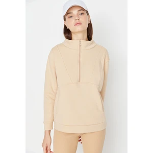 Trendyol Sweatshirt - Beige - Regular fit