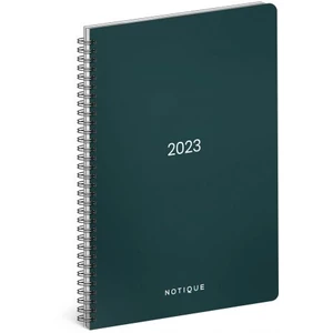 Diář 2023: Emerald - A5, spirálový, 14,8 × 21 cm