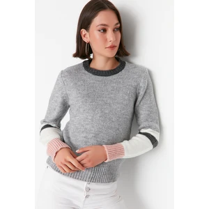 Trendyol Sweater - Gray - Regular fit