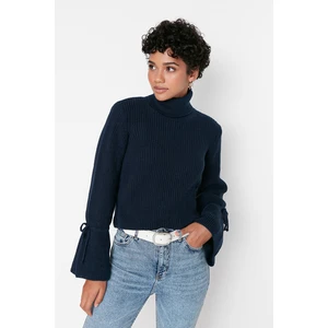 Trendyol Sweater - Navy blue - Slim fit