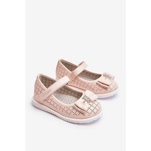Children's ballerinas with Velcro bow pink Halle