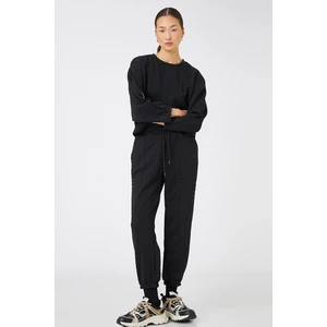 Koton Patterned Jogger Sweatpants with Tie Waist
