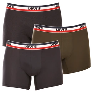 3PACK pánské boxerky Levis vícebarevné