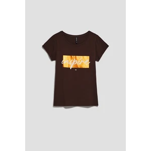 Moodo women's T-shirt - dark brown