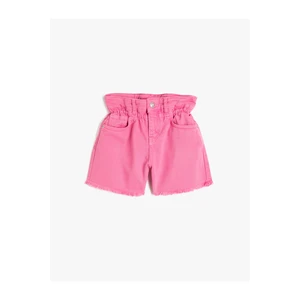 Koton Jeans Shorts with elasticated waist, pockets. Cotton