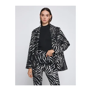 Koton Zebra Patterned Blazer Jacket