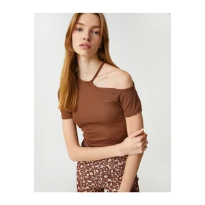 Koton T-Shirt - Brown - Regular fit
