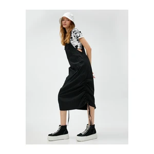 Koton Salopette Dress Parachute Zippered Pocket Detailed Pleated.