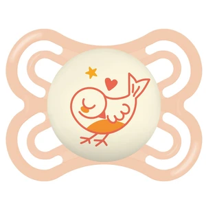 MAM Perfect Night 0+ months dudlík na noc Orange Bird 1 ks