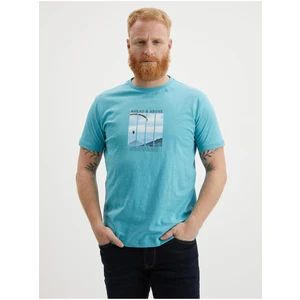 Light blue men's T-shirt LERROS - Men