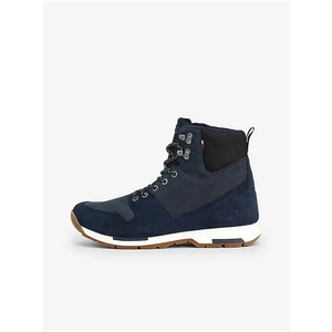 Dark blue Mens Ankle Suede Boots Tommy Hilfiger - Men