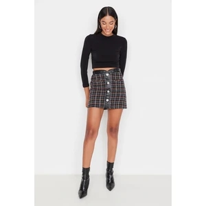 Trendyol Black Buttoned Skirt