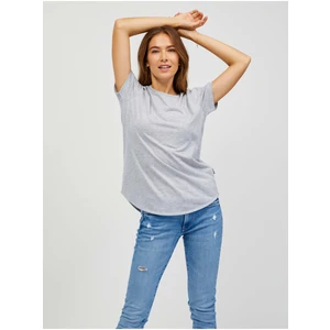 SAM73 Light gray Womens Resale Basic T-Shirt SAM 73 Asong - Women