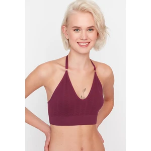 Trendyol Plum Jacquard Seamless Bralet