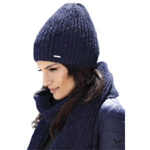 Komplet damski Kamea Kamea_Set_Hat&Scarf_K.19.246.12_Navy_Blue