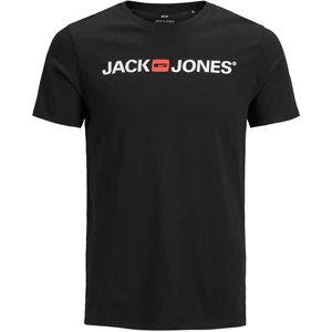 Jack&Jones PLUS Pánské triko JJECORP Regular Fit 12184987 Black 4XL